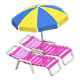 Pink x Blue & yellow Pink x Blue & yellow