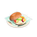 Mixed-Fruits Bagel Sandwich