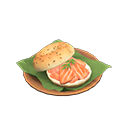 Salmon Bagel Sandwich