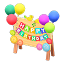 Birthday Sign Animal Crossing New Horizons | ACNH Critter - ACNHMALL