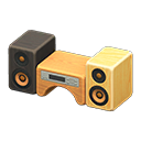 Wooden-Block Stereo Animal Crossing New Horizons | ACNH Critter - ACNHMALL