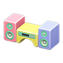 Wooden-Block Stereo Animal Crossing New Horizons | ACNH Critter - ACNHMALL