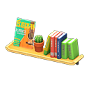 Wall-Mounted Bookshelf In Animal Crossing New Horizons - ACNHMALL