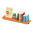 Wall-Mounted Bookshelf In Animal Crossing New Horizons - ACNHMALL