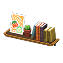 Wall-Mounted Bookshelf In Animal Crossing New Horizons - ACNHMALL