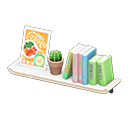 Wall-Mounted Bookshelf In Animal Crossing New Horizons - ACNHMALL