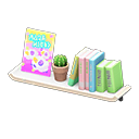 Wall-Mounted Bookshelf In Animal Crossing New Horizons - ACNHMALL
