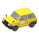 Yellow x White text