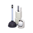 Toilet-Cleaning Set Animal Crossing New Horizons | ACNH Critter - ACNHMALL