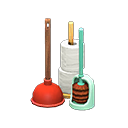 Toilet-Cleaning Set Animal Crossing New Horizons | ACNH Critter - ACNHMALL