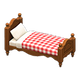 Dark brown x Red gingham