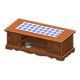 Dark brown x Blue gingham