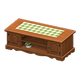 Dark brown x Green gingham