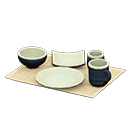 Unglazed Dish Set Animal Crossing New Horizons | ACNH Critter - ACNHMALL