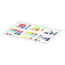 Unfolded Reference Sheet Animal Crossing New Horizons | ACNH Critter - ACNHMALL