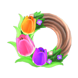 Pretty Tulip Wreath DIY
