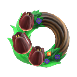 Dark Tulip Wreath DIY Recipe