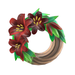 Dark Lily Wreath DIY