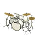 Pearl white x White with logo