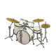 Pearl white x Vintage logo Pearl white x Vintage logo