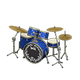 Marine blue x Rock logo