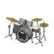Black & white x Rock logo