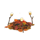 Leaf Campfire Animal Crossing New Horizons | ACNH Critter - ACNHMALL