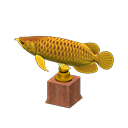 Golden Arowana Model Animal Crossing New Horizons | ACNH Critter - ACNHMALL