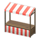 Dark brown x Red stripes