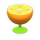 Orange End Table