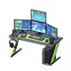 Black & green x Third-person game