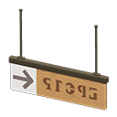 Hanging Guide Sign Animal Crossing New Horizons | ACNH Items - ACNHMALL