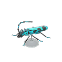 Rosalia Batesi Beetle Model Animal Crossing New Horizons | ACNH Critter - ACNHMALL