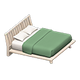 White x Deep green