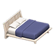 White x Dark blue