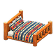 Orange wood x Geometric print Orange wood x Geometric print