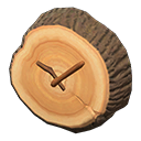 Log Wall-Mounted Clock