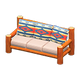 Orange wood x Geometric print Orange wood x Geometric print