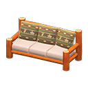 Log Extra-Long Sofa Animal Crossing New Horizons | ACNH Critter - ACNHMALL