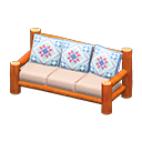 Log Extra-Long Sofa Animal Crossing New Horizons | ACNH Critter - ACNHMALL