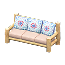 Log Extra-Long Sofa Animal Crossing New Horizons | ACNH Critter - ACNHMALL