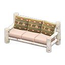 Log Extra-Long Sofa Animal Crossing New Horizons | ACNH Critter - ACNHMALL