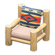 White wood x Geometric print White wood x Geometric print