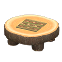 Log Round Table Animal Crossing New Horizons | ACNH Critter - ACNHMALL
