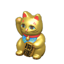 Lucky Gold Cat Animal Crossing New Horizons | ACNH Critter - ACNHMALL