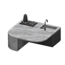 Marble Kitchen Island in Animal Crossing New Horizons - ACNHMALL