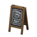 Menu Chalkboard Animal Crossing New Horizons | ACNH Critter - ACNHMALL