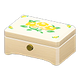 White wood x Yellow flowers