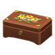 Dark wood x Yellow flowers