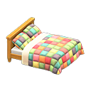 Patchwork Bed Animal Crossing New Horizons | ACNH Critter - ACNHMALL